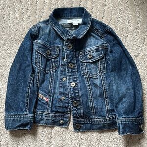 Diesel Jeans Baby Denim Jacket Removable Sweat Jersey Hood